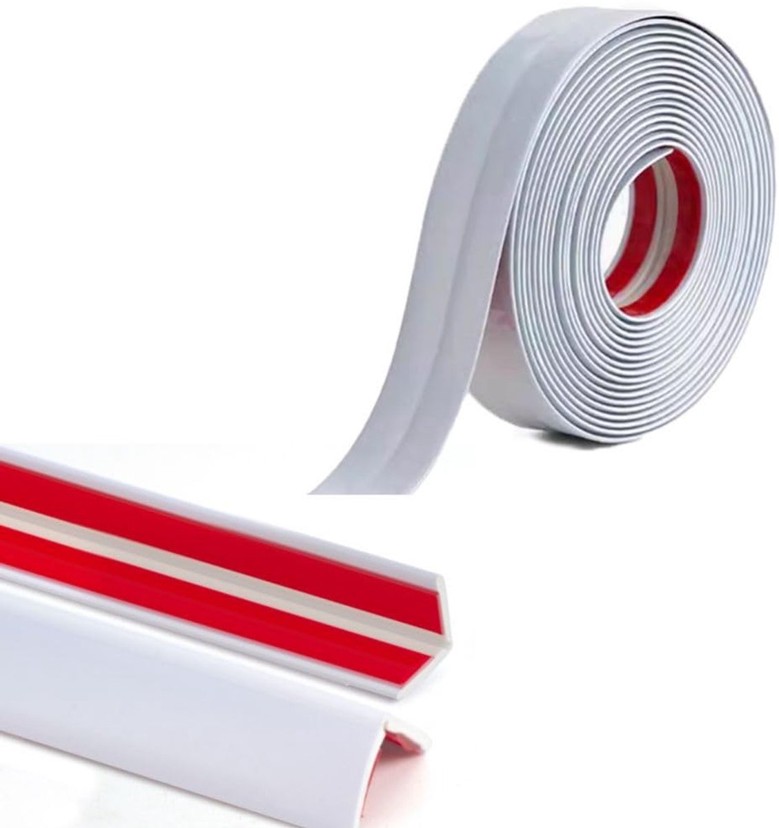 5M PVC Binnen Buiten Hoek Trim Zelfklevende Vinyl Moulding voor Tegel en Muur Meubelranden Decoratie, Pellen en Stokken Externe Buitenhoek Strip,3 cm