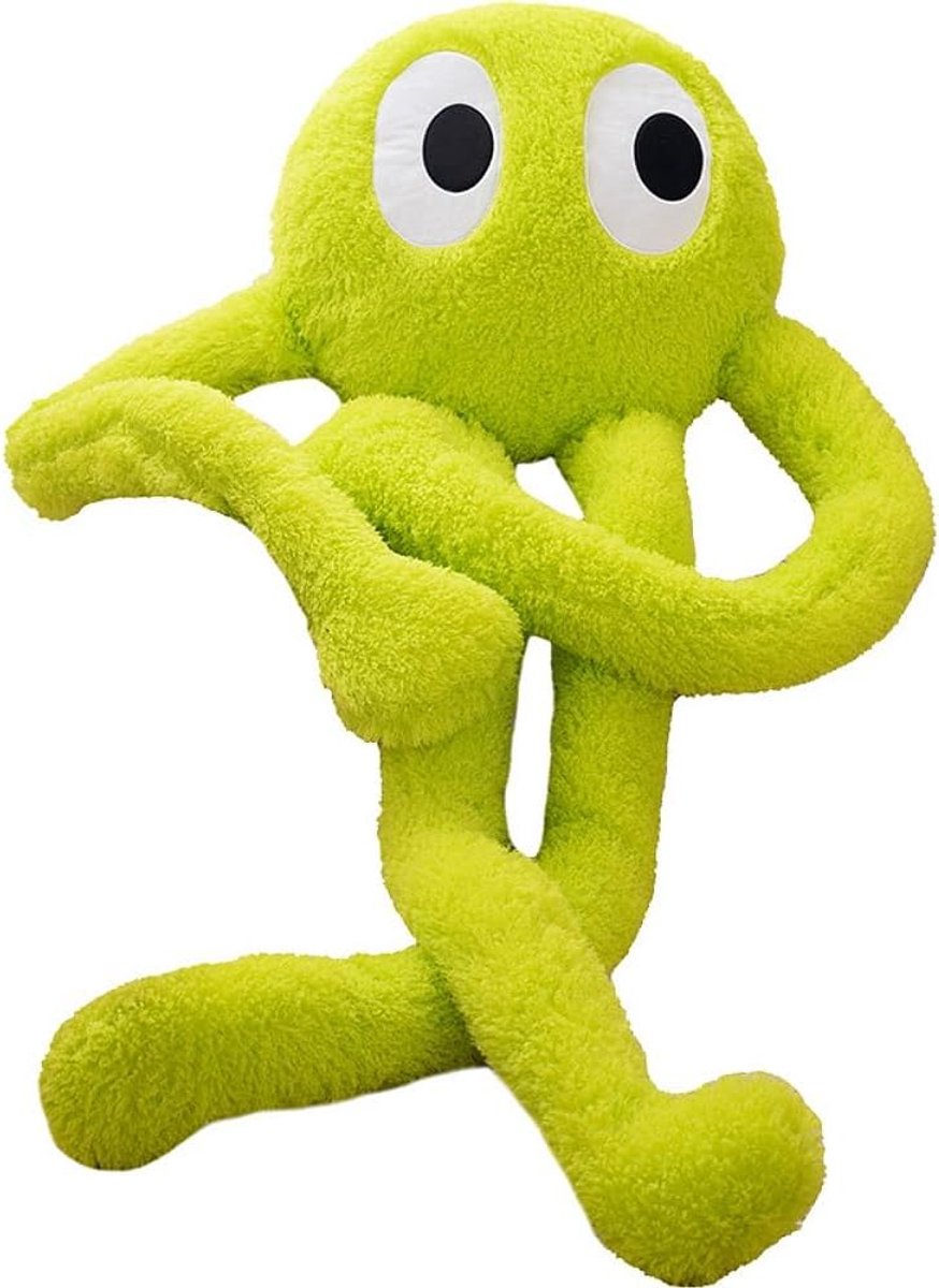 octopus, groot pluche dier, octopus, kussen, zacht gevuld zeedier, groene octopus, kindercadeau, hoogte van 1 meter