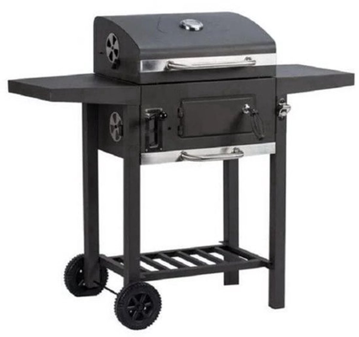 Houtskoolbarbecue – Buitenbarbecue – Tuinbarbecue – Grill – BBQ – Opvouwbaar Zijrek – Verstelbare Houtskoolplaat