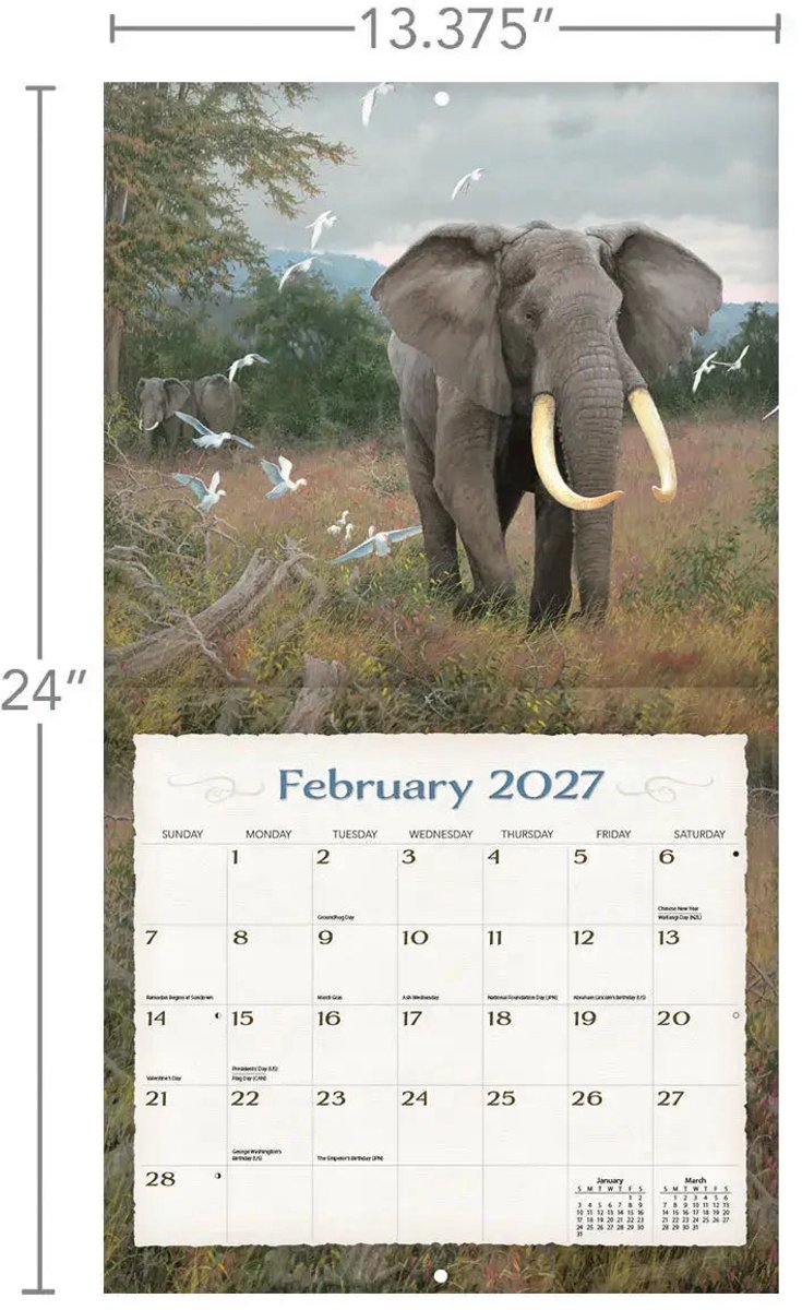 Spirit Of Africa Kalender 2027