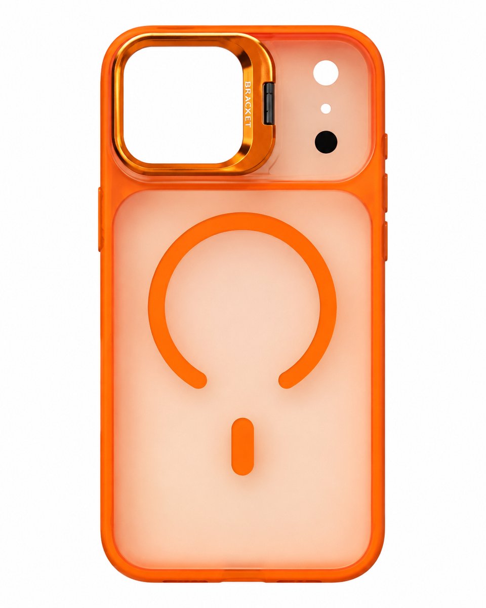 HOXO HX-BC001 Telefoonhoesje geschikt voor iPhone 14 Pro – Camera Slider – Magnetische Ring – Oranje