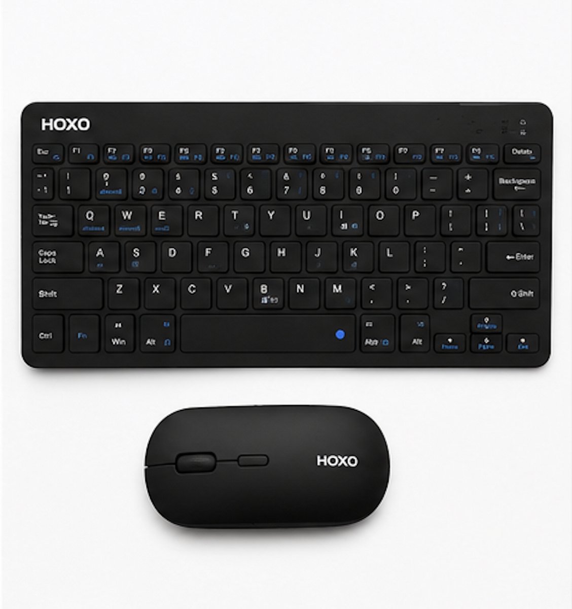 HOXO HX-CA005 Draadloze Bluetooth Toetsenbord en Muis Set – Oplaadbaar Toetsenbord – 2.4GHz Muis – Compact