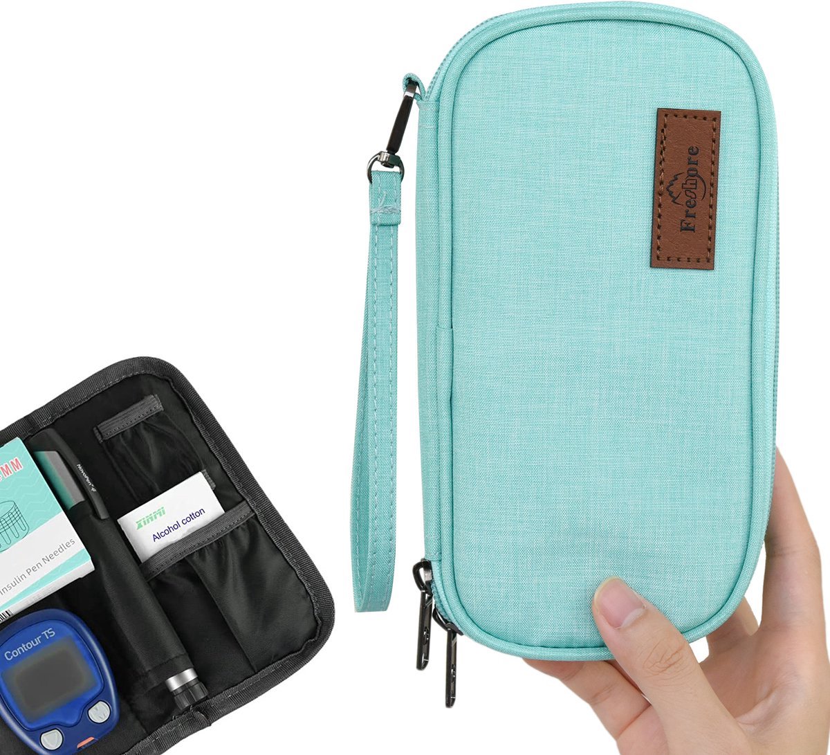 Premium Insuline Koeltas met 2 Icepacks – Insuline Etui voor Insulinepennen – Koeltas voor Medicijnen – Reisetui voor Insuline – Compacte Reiskoeltas