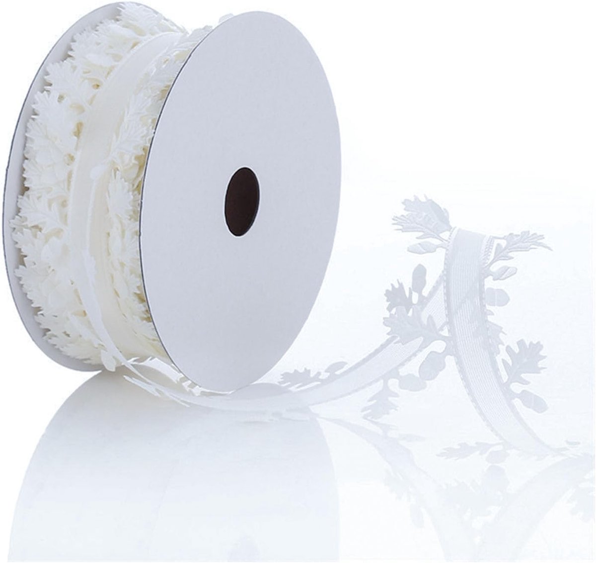 Decoratieve Strips Cadeaulint van 20m, Kunststof Bladrand, Bladeren Guirlande voor DIY Knutselen, Cadeauverpakking, Bruiloft en Feestdecoratie