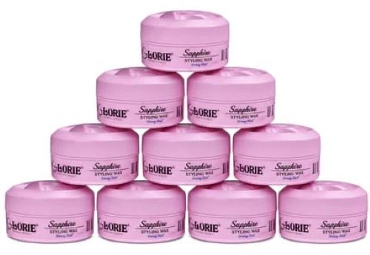 Glorie Sapphire Hair Styling Wax - 10 Stuks