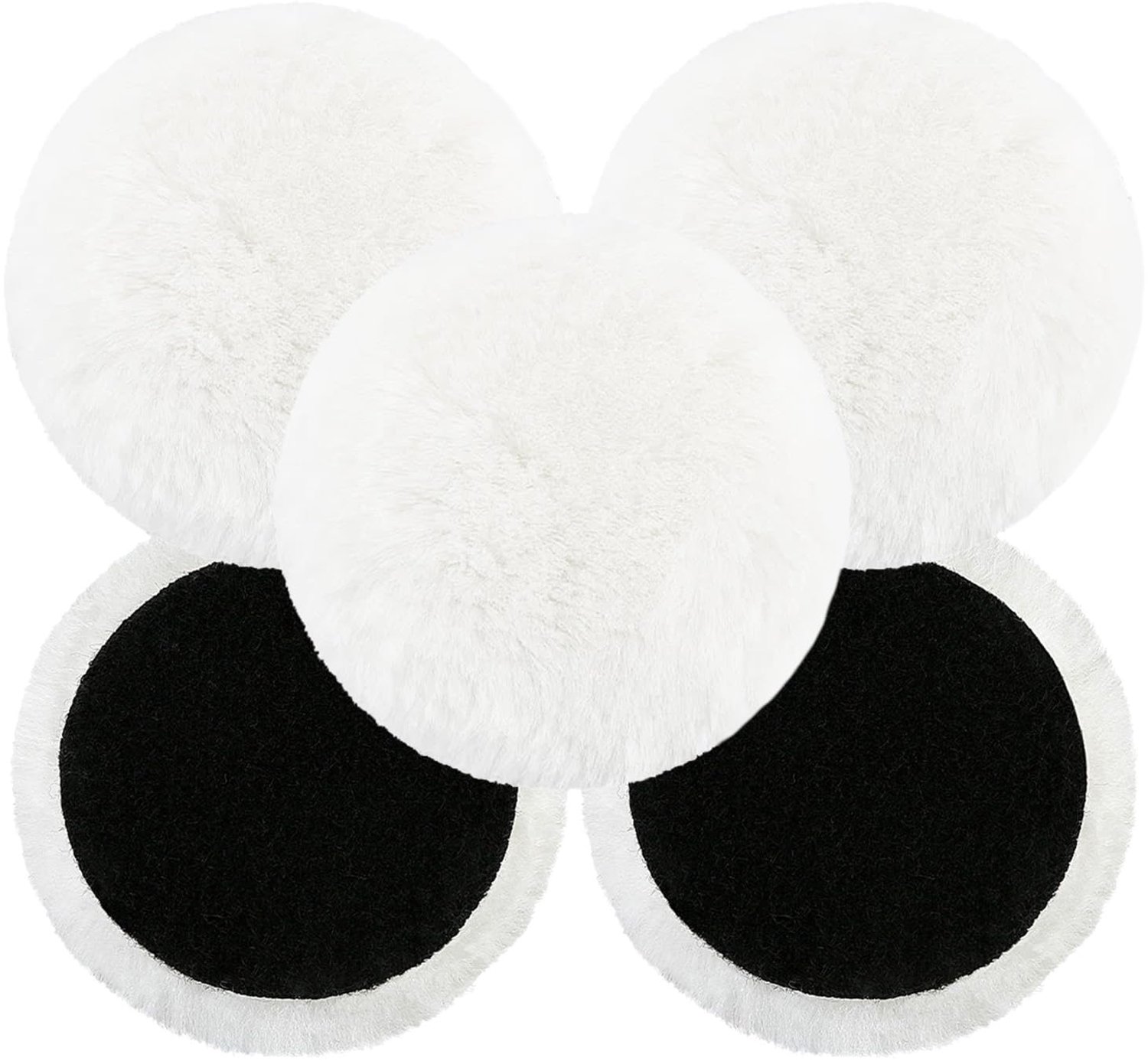 Boenpads voor boormachine, 5 stuks 180mm synthetische polijstpads