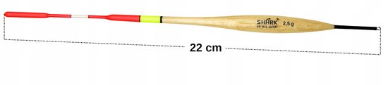 Shark Balsa Doorvoerspoeler 2,5g 22cm - Perfecte Vangst — afbeelding 2