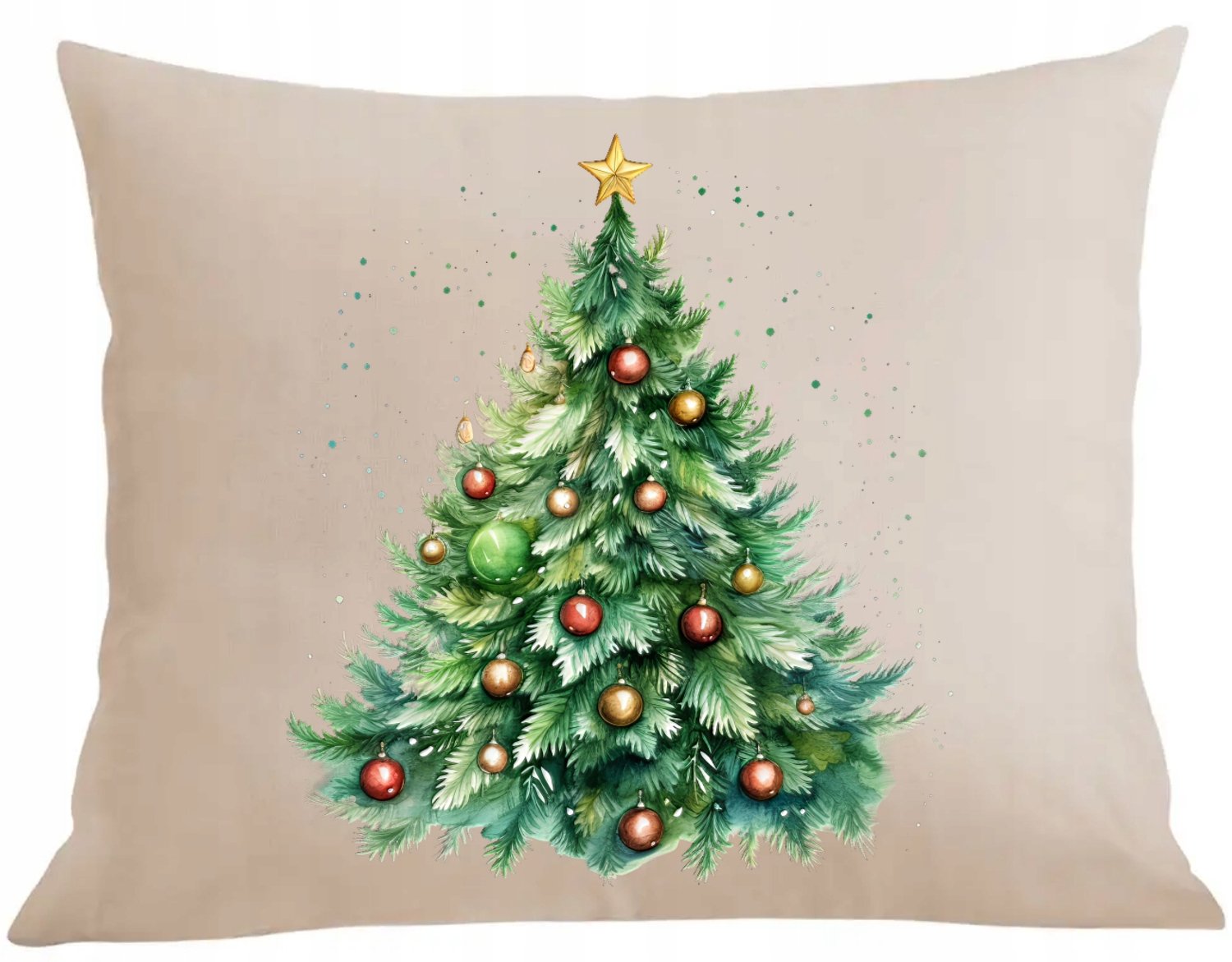 Kerst Kussenhoes 40x40cm - Katoen - Diverse Kleuren