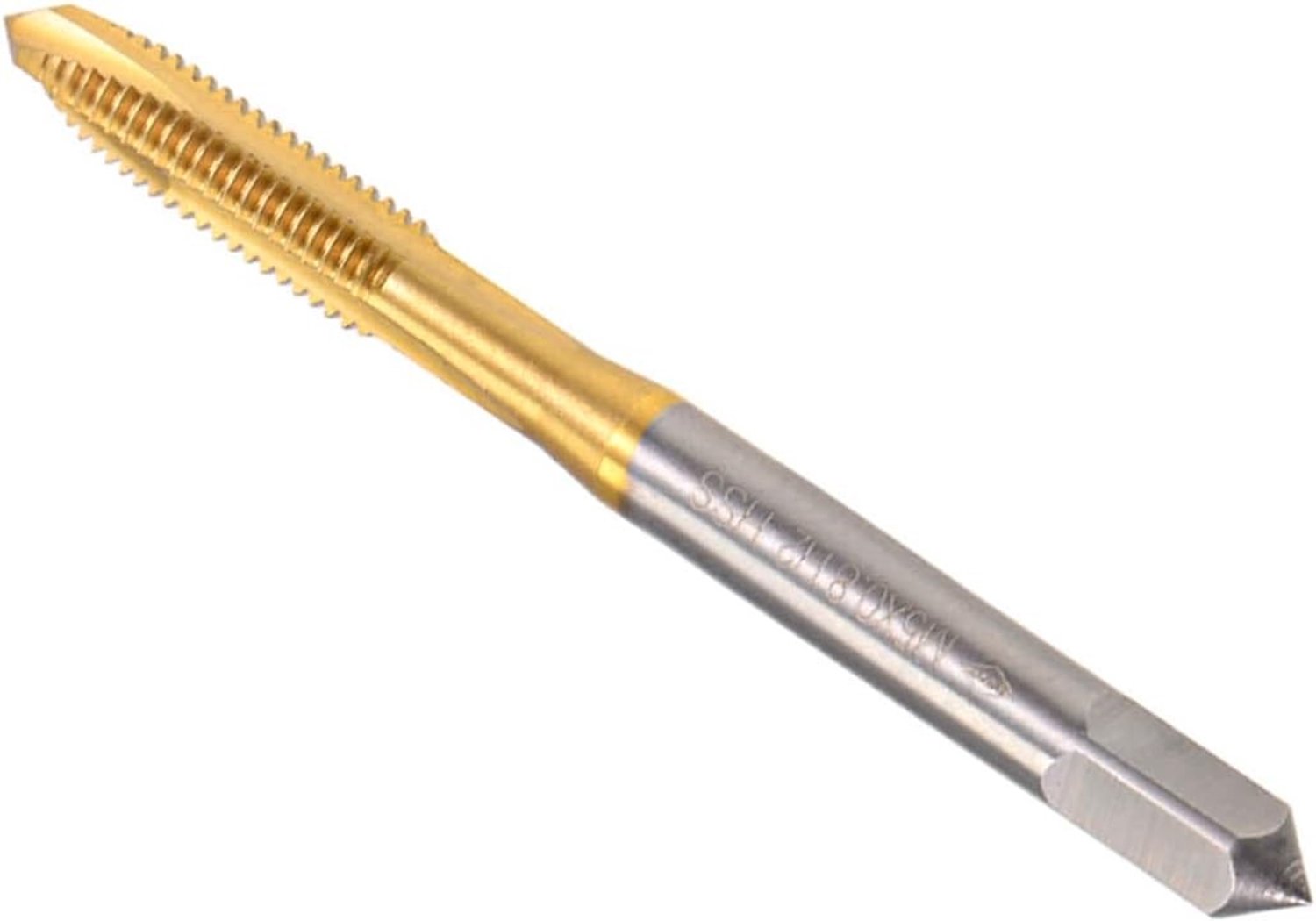 Metrisch M5 x 0,8 Spiraal Machineschroefdraad, Titanium Gecoat, HSS Schroeffrees voor Precisiebewerking - 1 stuk, Voor Boren en Schroeven