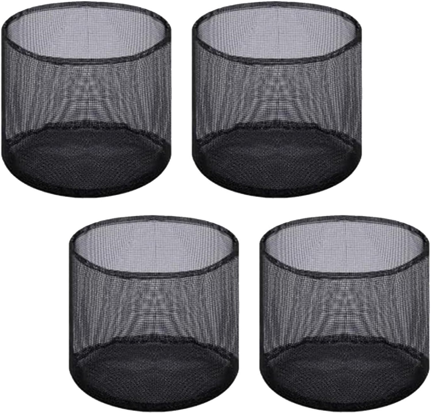 Annadue 4 Stuks 7 Inch PVC Gaas Vijver Plantenzak voor Tuin (Round)