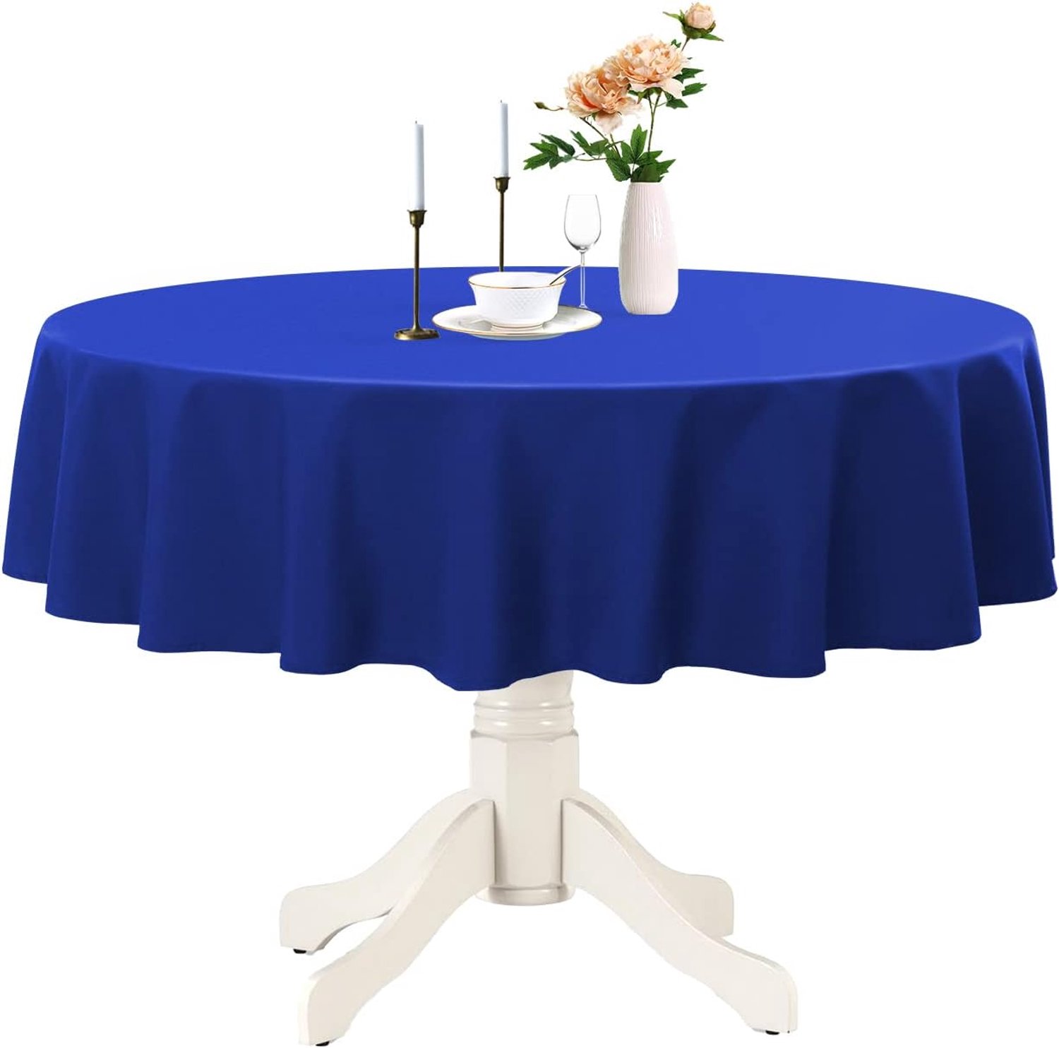 Romanstile Rond tafelkleed 48 inch, koningsblauw