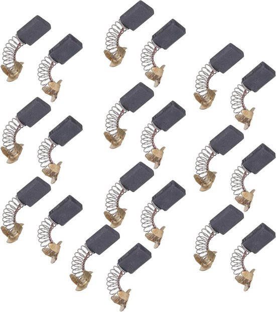 20 stuks koolstofmotorborstel 5x11x16mm koperen vervangingsset hoog rendement duurzame koolborstelset voor elektrische handboor hoekblazer mixer trimmachine — afbeelding 4