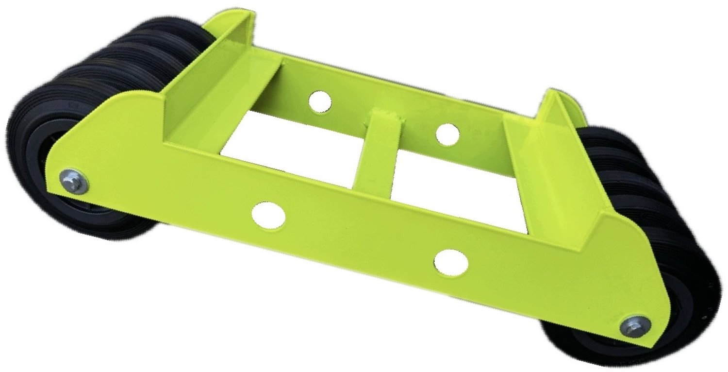 Gele Neon Wielrol 16cm Polyamide Rubber 1.2T voor Werkplaats & Transport