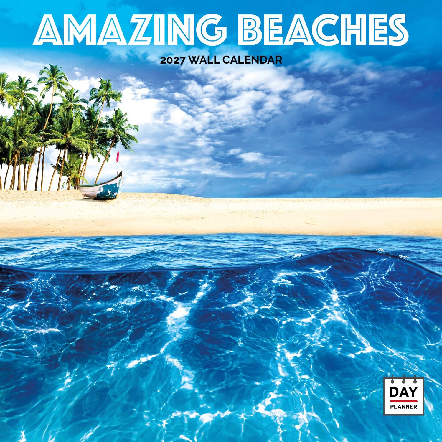Tropische Stranden Kalender 2024 - Vierkante Muur Kalender - 16 Maanden - Dayplanner Publishing - ShopVlot