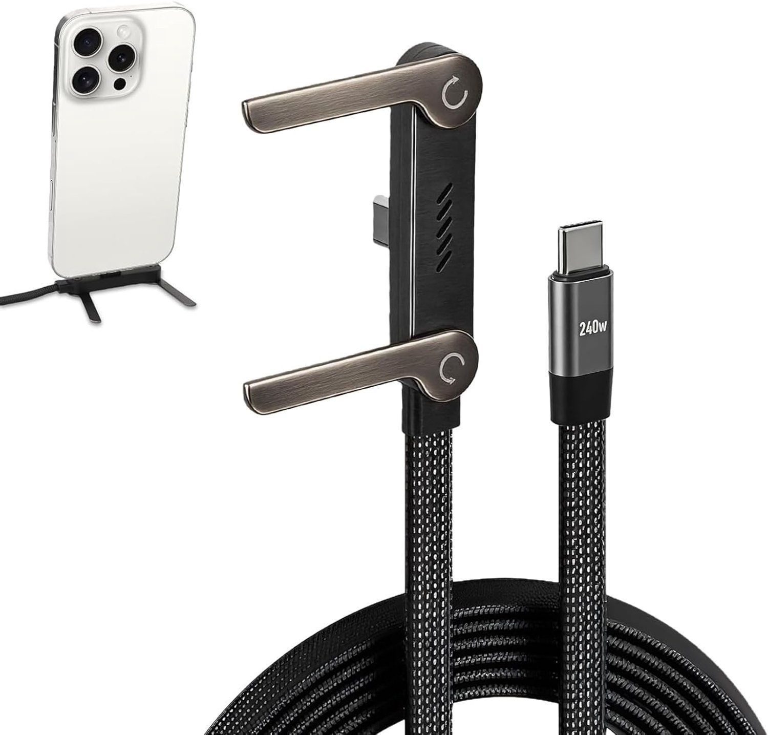 ładowarki Type-C z niewidocznym uchwytem bocznym, cable do szybkiego - ShopVlot