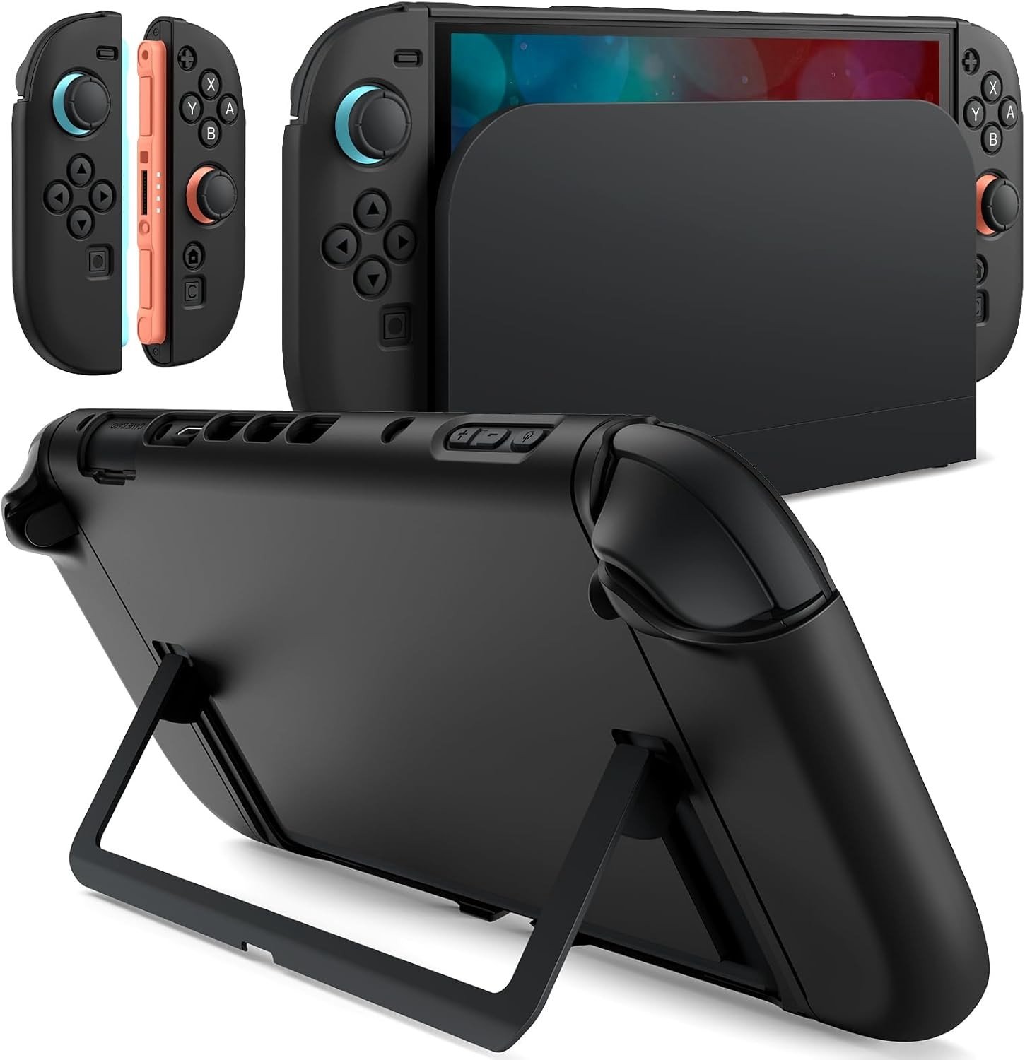 Slim Dockable Case voor Nintendo Switch 2 - Bescherming, Draagbaarheid en Stijlvol Ontwerp in Zwart
