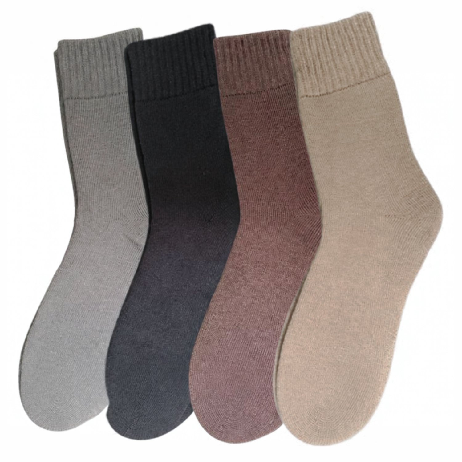 green-goose Alpaca Sokken Heren - 4 Paar - Medium Dikke Wintersokken - Zacht en Stijlvole Alpaka Sokken Heren - Maat 40-43