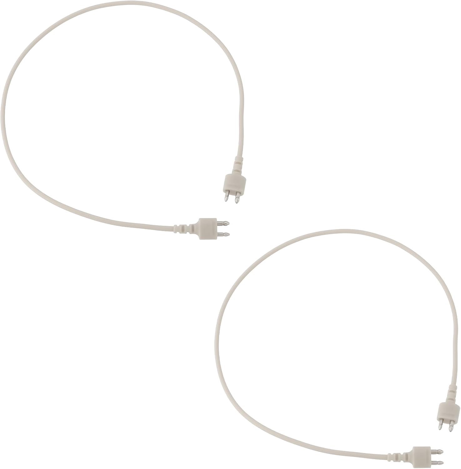 2PCS Hearing Aid 2-Pin Cable, Body Aids One-sided Cord Wire For Pocket Hearing Aids - ShopVlot