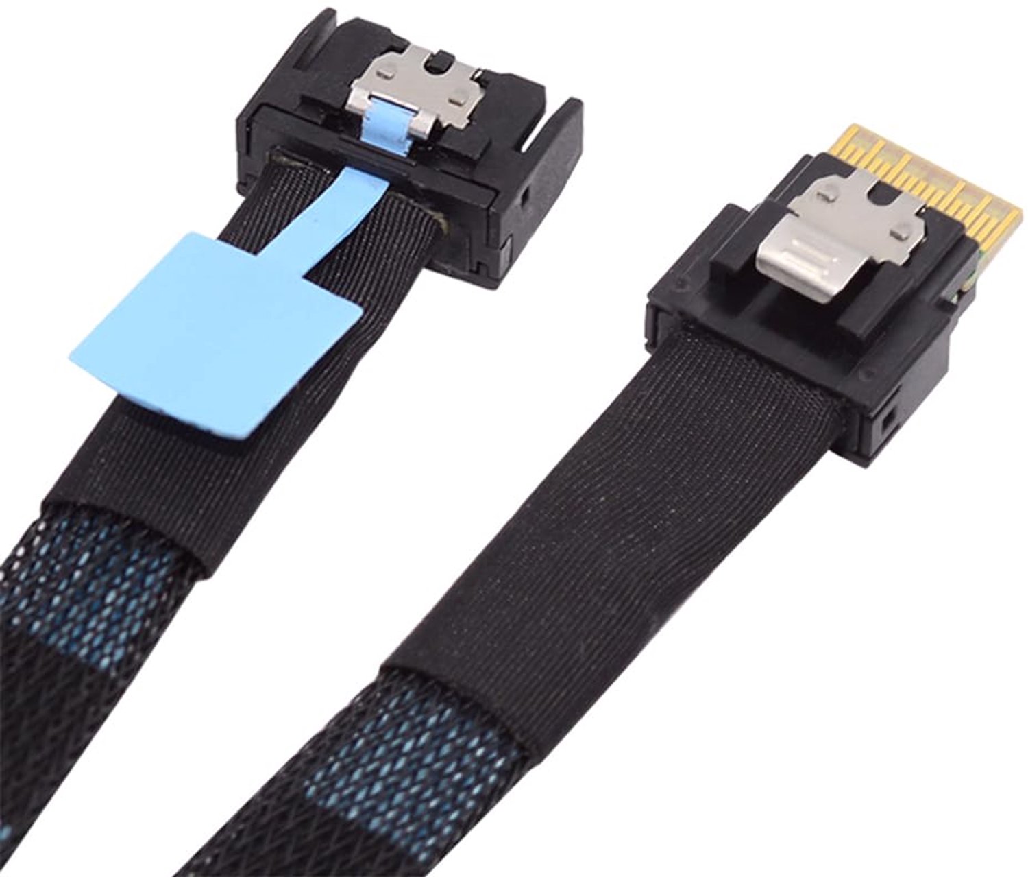 PCI-E 5.0 Mini Cool Edge IO MCIO PCI-E 4i 38Pin Male to SFF-8654 Slimline 4X Extender Cable 50cm - ShopVlot