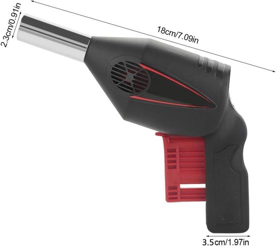 Draagbare BBQ Blazer met Handvat, Handheld Ventilator voor Barbecue, Buiten Koken, Kamperen en Picknicken, Ideaal voor Snel Vuur Maken — afbeelding 2