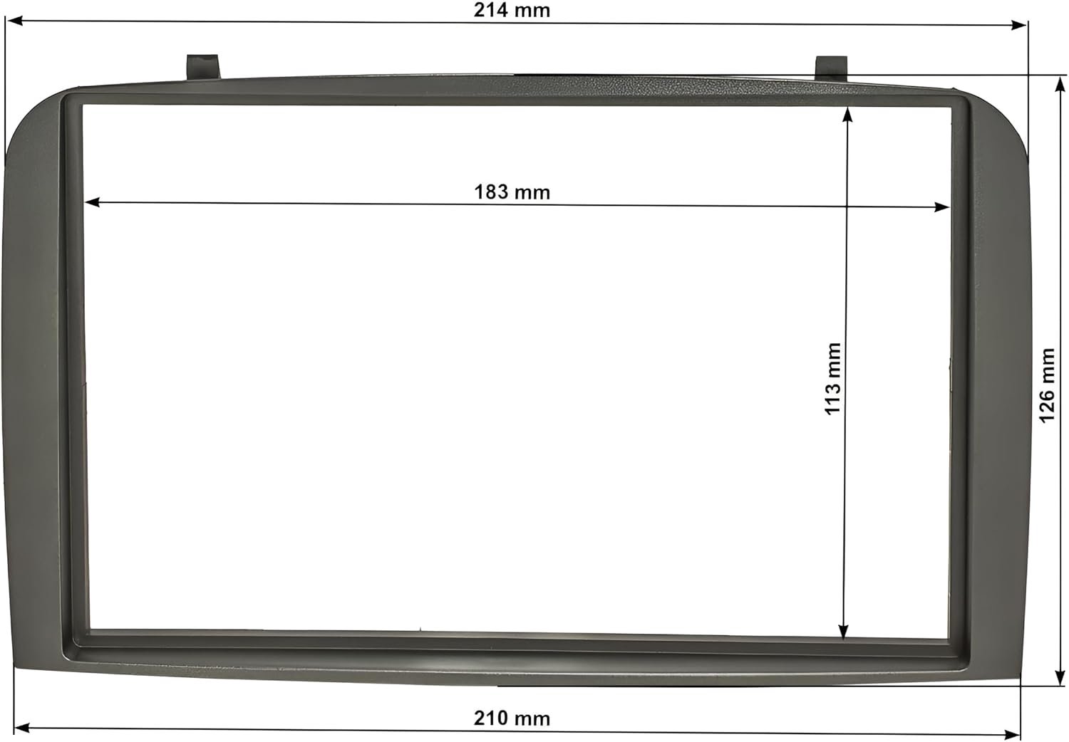 Sound way - Radio panel kit 2-din freezing kit Front panel Frame Suitable for Alfa Romeo 147 (937) 2000-2010 / GT - ShopVlot
