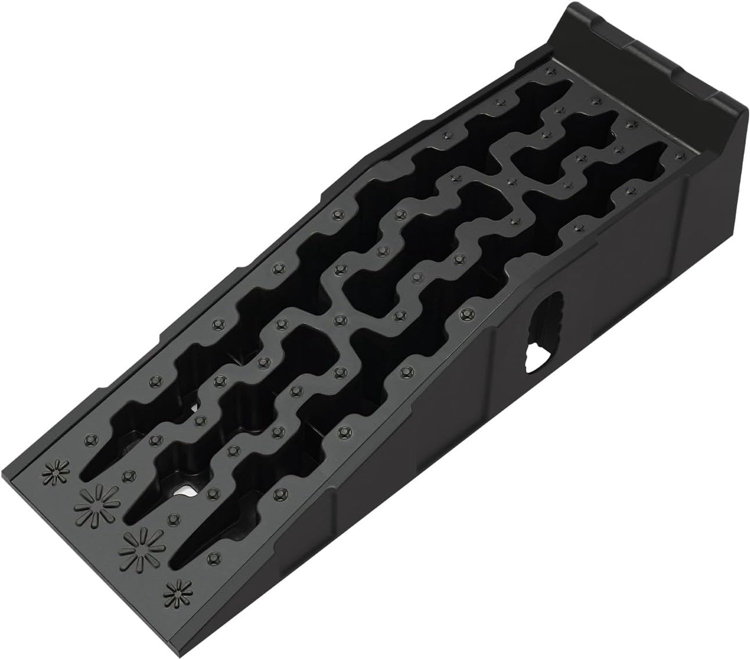 Oprijplaat, 92 x 32 x 32 cm, draagvermogen van 16.000 kg, 2 stuks, 17 cm hefhoogte voor stoepranden, plaatsniveaus, opritten