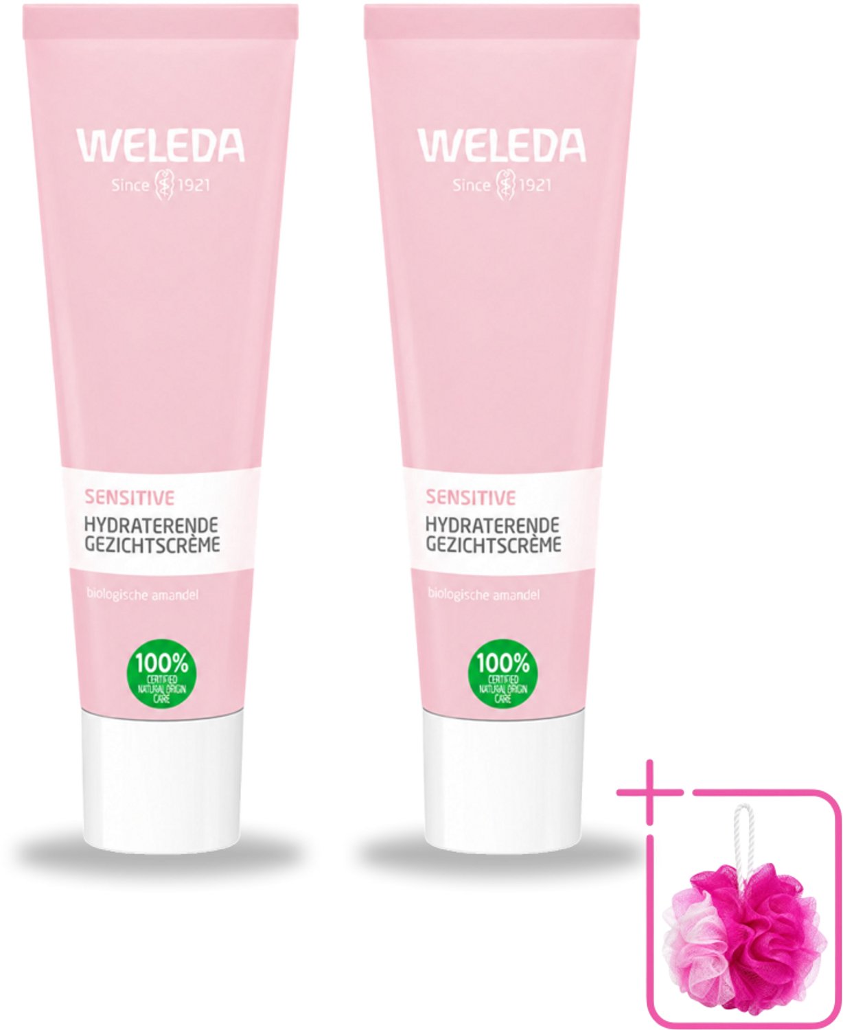 2 x WELEDA - Gezichtscrème Sensitive Hydraterend - Voor gevoelige huid - 30 ml - Bulkverpakking - Gevoelige huid - Douchemop - Hydraterende crème