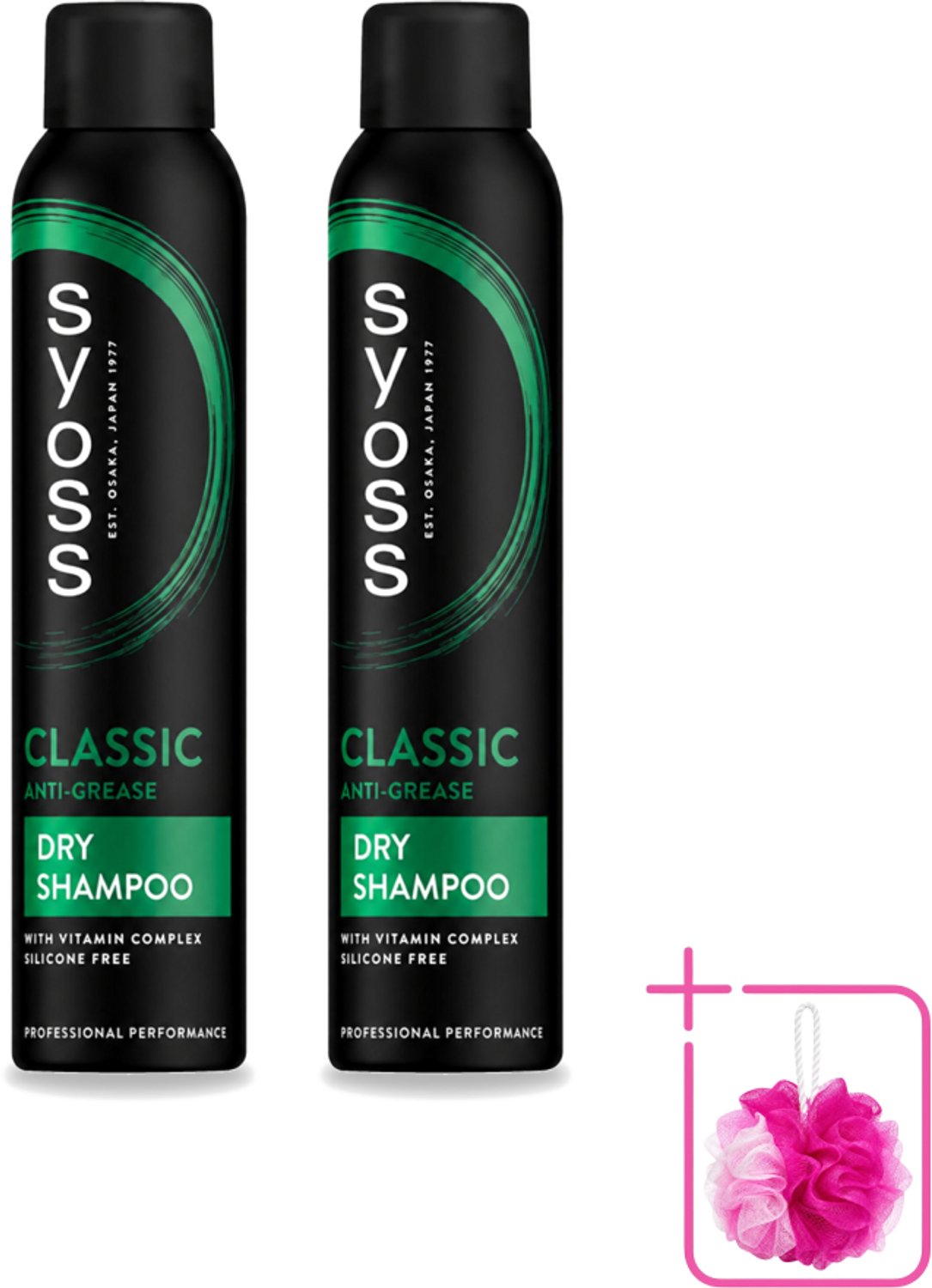 2 x SYOSS - AntiGrease Droogshampoo - Shampoo - Langdurige Styling - 200ml - Bulkverpakking - Droogshampoo - Douchemop - Vetvrij haar