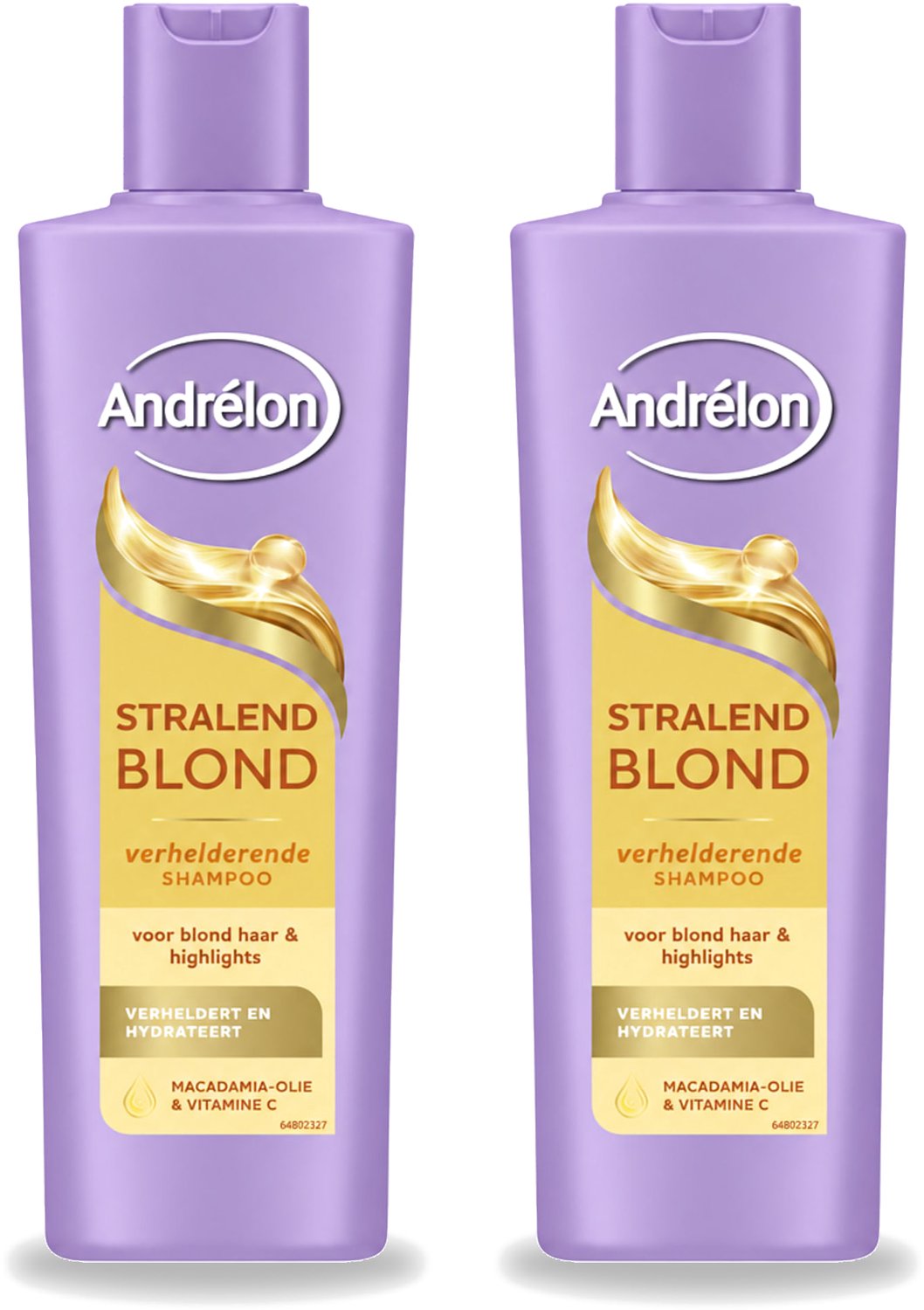 2 x Andrélon – Shampoo – Stralend Blond – 250 ml - Voordeelverpakking - 2 stuks