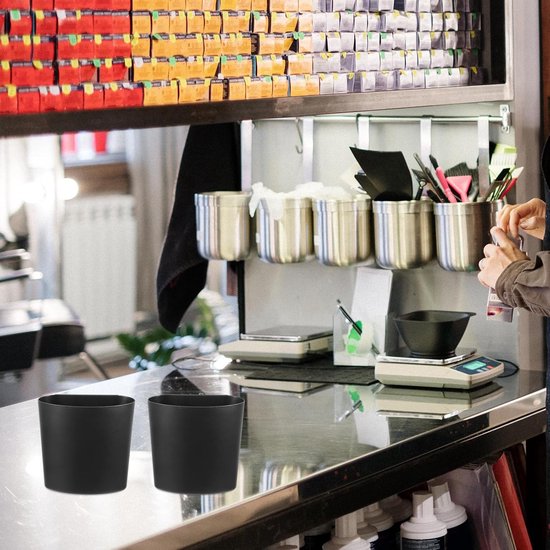 4 Stuks Delige Kleine Hangmanden van Stevig Plastic Multifunctionele Opbergmanden voor Trolley Badkamer Draagbare Hangende Bakken voor Cosmetica Kantoor Thuisorganisatie — afbeelding 2
