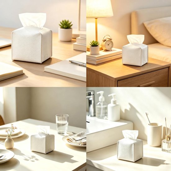 2 stuks zakdoekjesbox, vierkante zakdoekdoos — afbeelding 5