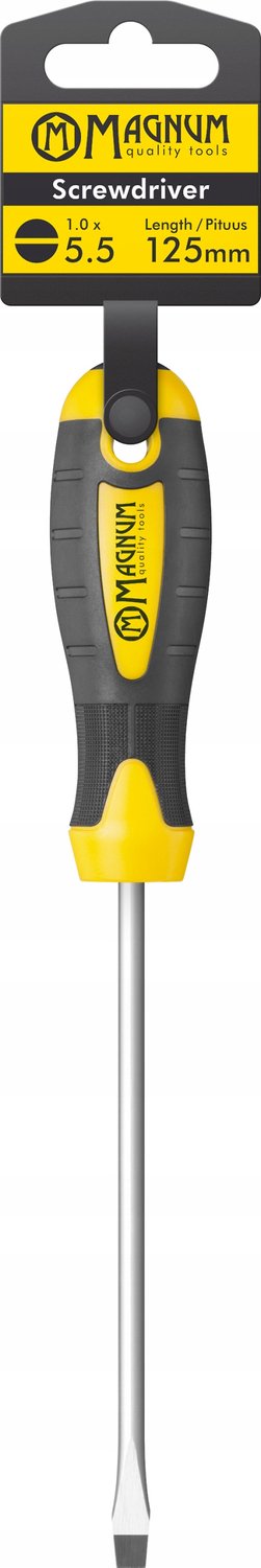 Merkloos platte schroevendraaier 5,5x1,0 mm, 125 mm, professioneel