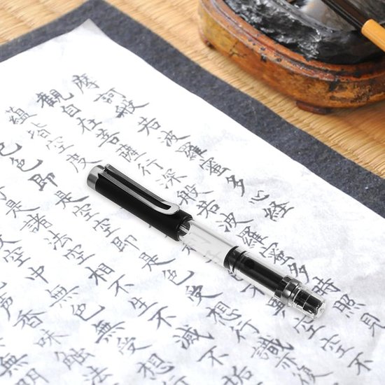 3 Stuks Piston-gevulde Chinese Kalligrafie Vulpen met Flexibele Penseelpunt Navulbare Inktschilderpen voor Tekenen Schetsen Japanse Kalligrafie Kunst — afbeelding 4