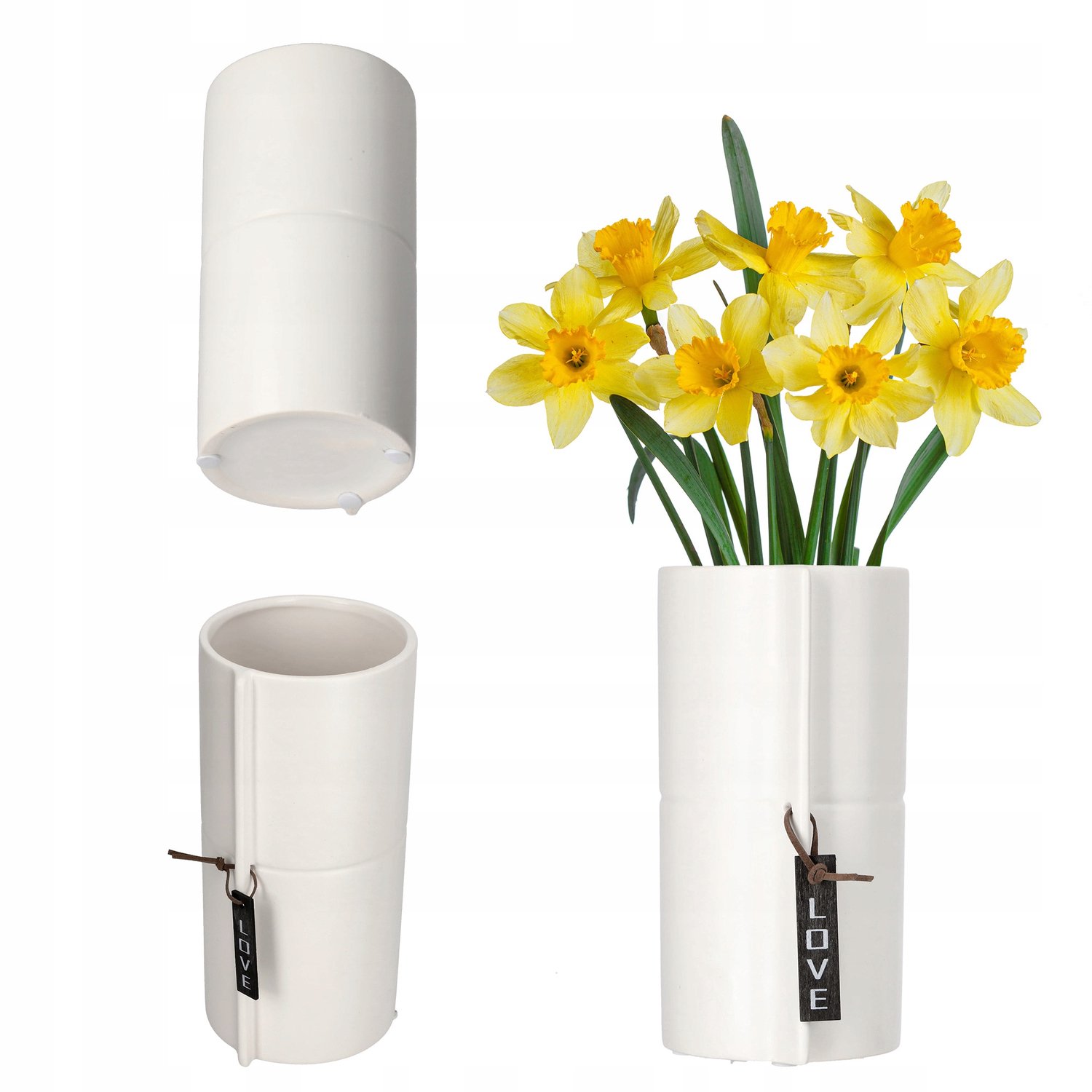 Kadax Keramische Pot 11 cm Wit - Stijlvolle Bloempot voor Binnen