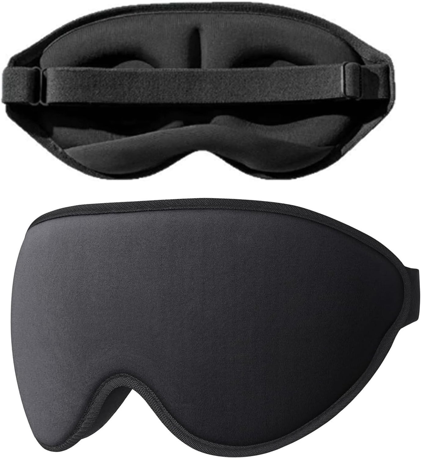 Ergonomisch 3D-slaapmasker voor zijslapers, ademend en lichtblokkerend oogmasker met verstelbare band voor optimaal comfort en ontspanning