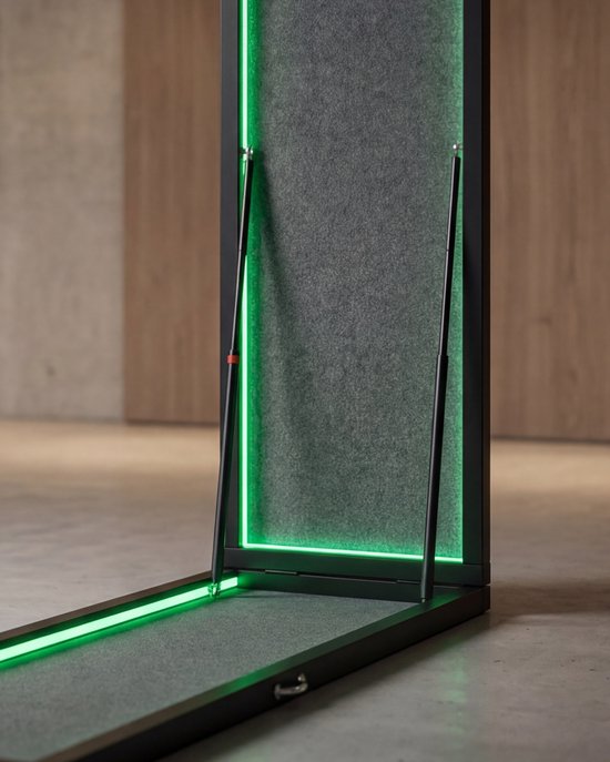 Dartfold LED - Inklapbare dartbaan met LED-verlichting en oche - Zwart van Dartfold — afbeelding 4
