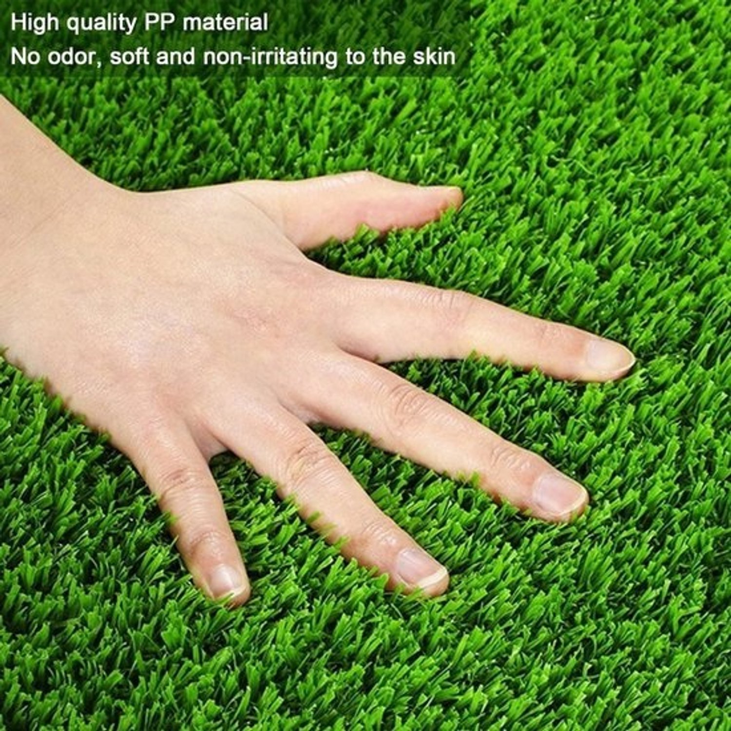 Kunstgrastapijt - Synthetische grasgazonmat - Balkondecoratie - UV-bestendig - 100 x 400 cm - Groen