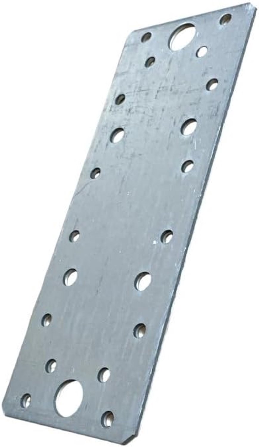 50 x platte verbinders, 65 x 175 x 2,5 mm, geperforeerde plaat van metaal voor hout, connector voor doe-het-zelvers, metalen connector voor dragende constructies, hoogwaardige verbindingsplaat