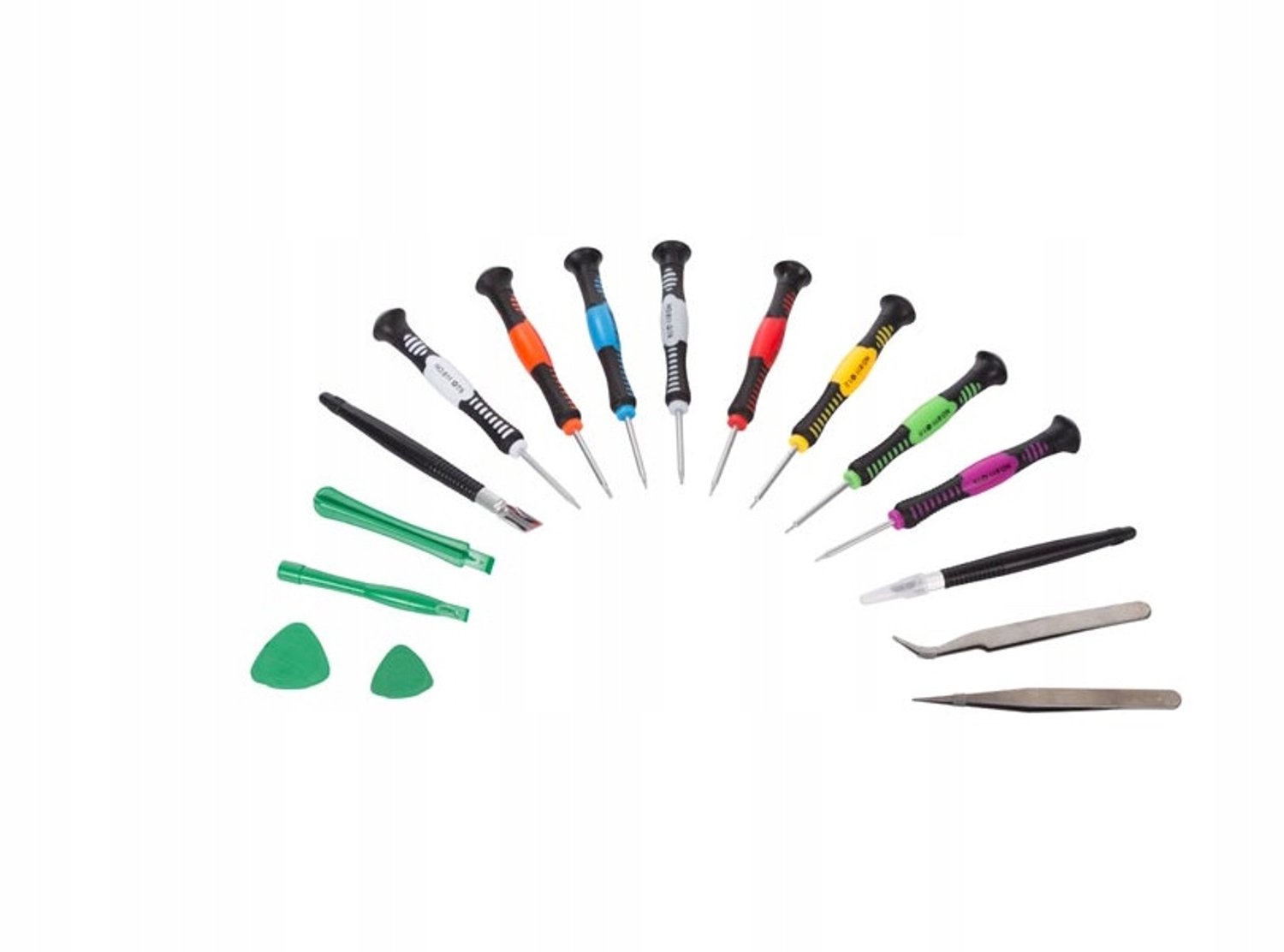 Velleman Toolkit, multifunctioneel, voor smartphone en tablet, 16-delig, niet-magnetisch, zwart
