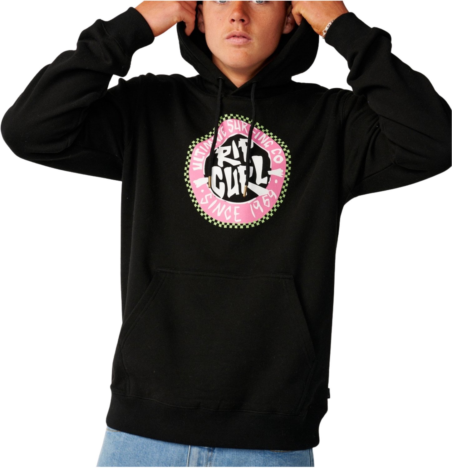 2026 Rip Curl Heren Stroomlijn Hoodie Zwart