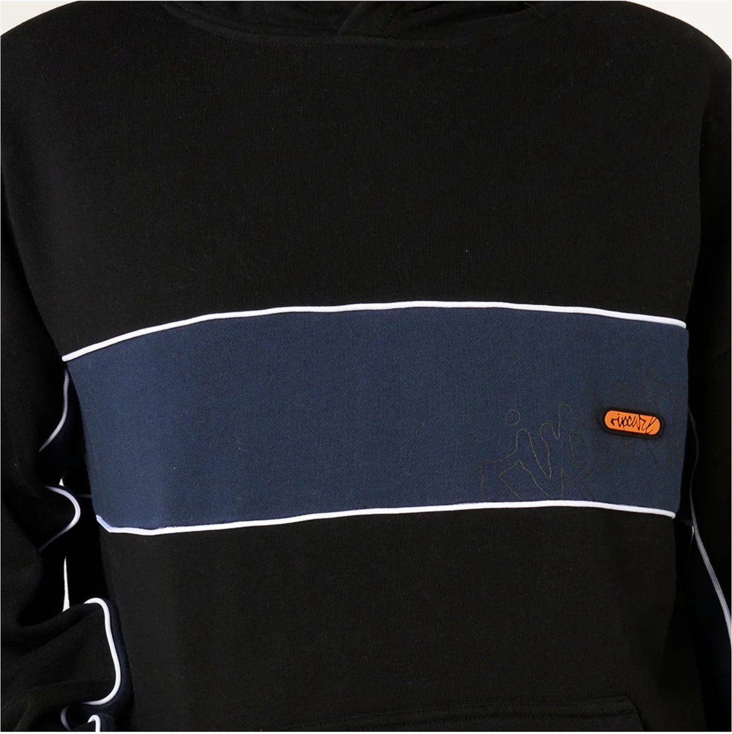 2026 Rip Curl Mens Panel Beater Hoodie Zwart