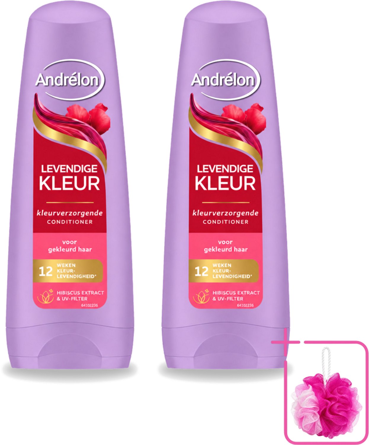 2 x Andrélon – Conditioner – Levendige Kleur – 200 ml - Bulkverpakking - Kleurvervanging - Douchemop - Haarkleur beschermen