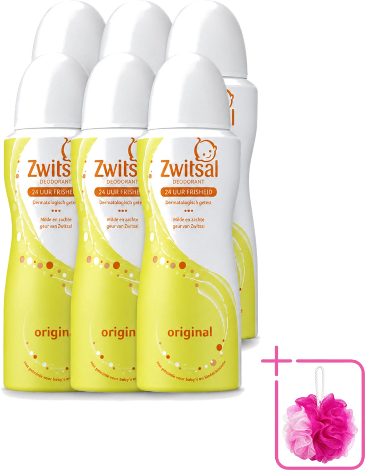 6 x Zwitsal - Origineel - Deodorant Spray - Fris Geurend - Huidvriendelijk - 100 ml - Bulkverpakking - Deodorant Spray - Zwitsal Geur