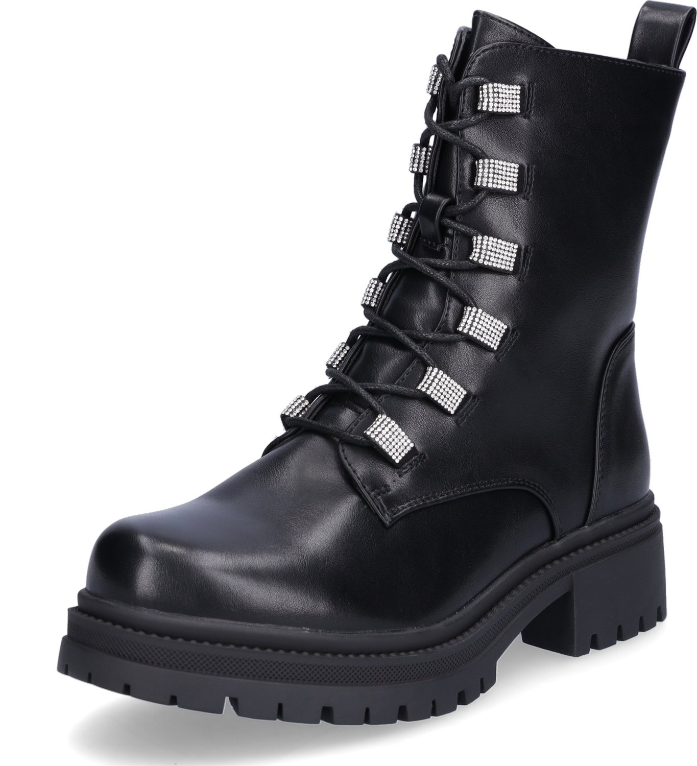 MIDS MADDIE dames veterschoen zwart
