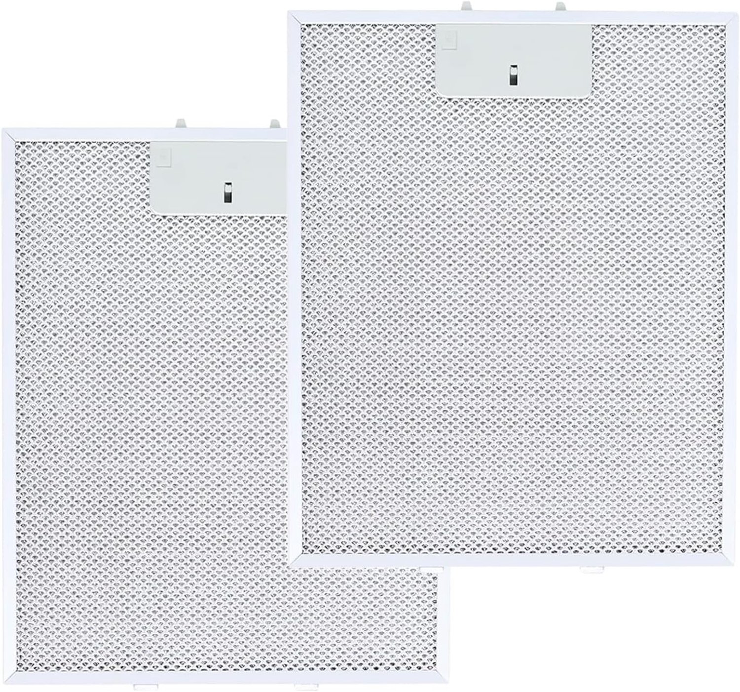 2 Stuks Aluminium Vettfilters voor Afzuigkappen - Universele Vervangfilters voor Vet, Gas en Geur Scheiding in de Keuken