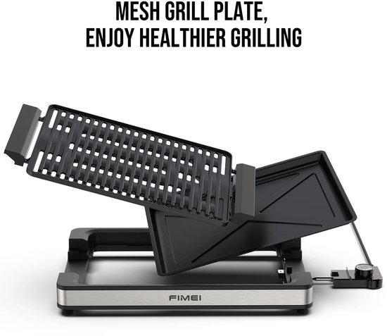 Lifero Elektrische Grill - Rookloze Grillplaat - Barbecue - Gourmetstel - Anti Aanbak - 1800W - Camping Koken - Mini Grillpan — afbeelding 4