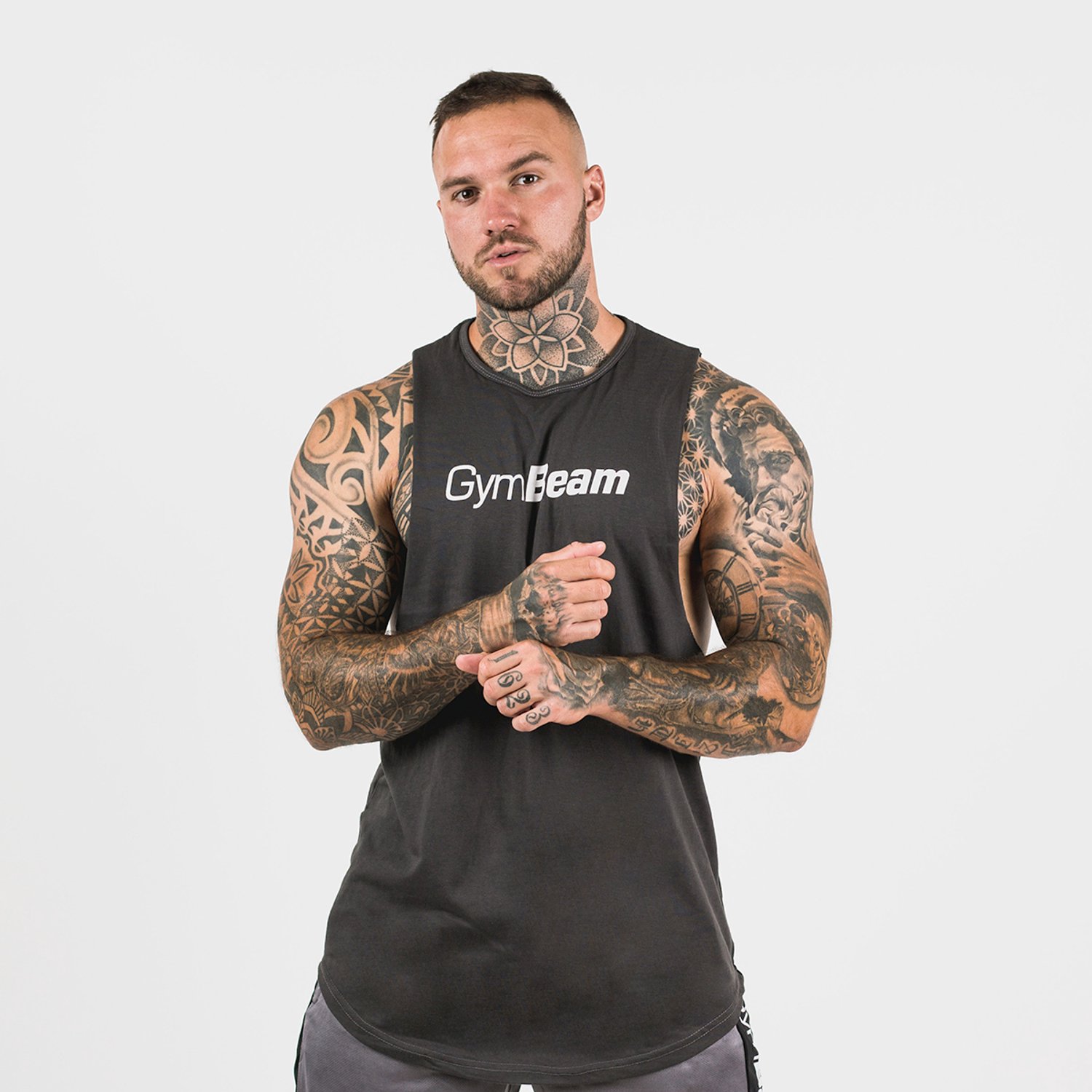 GymBeam Heren-Tanktop Grijs L