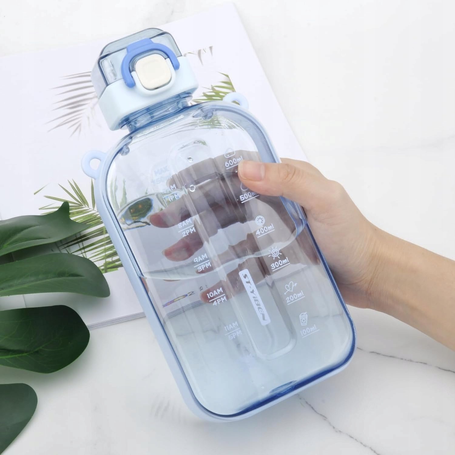 Sportfles 750ml met Tijdsmarkering - Lekvrij & Draagbaar