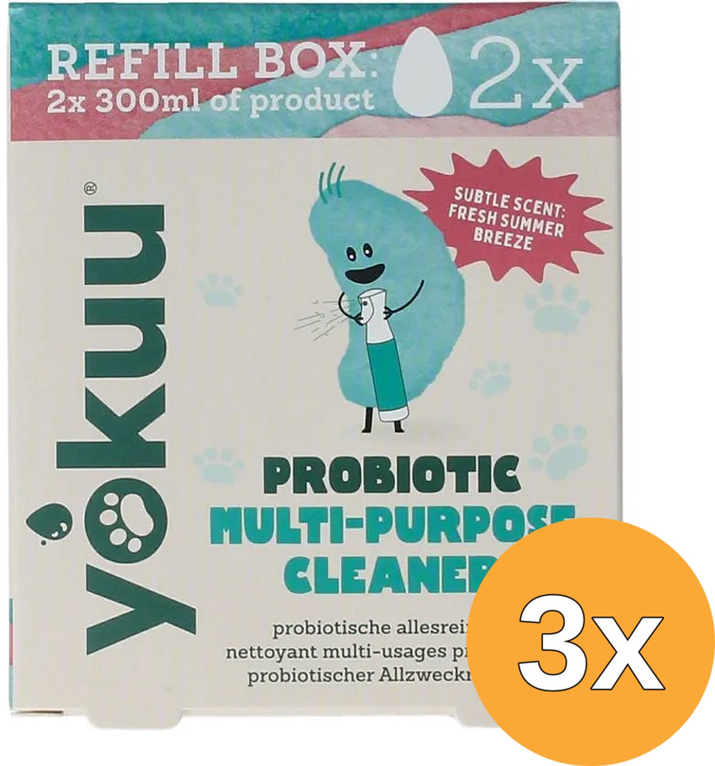 3x Yokuu Probiotische Allesreiniger Navulling (2 stuks)
