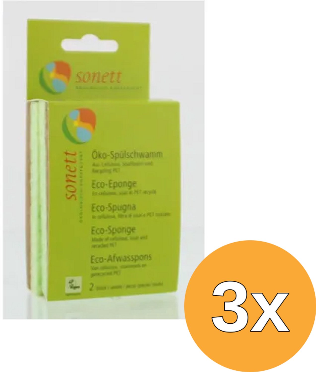 3x Sonett Afwasspons (2 stuks)